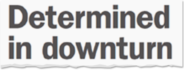 Image for Determined in Downturn
